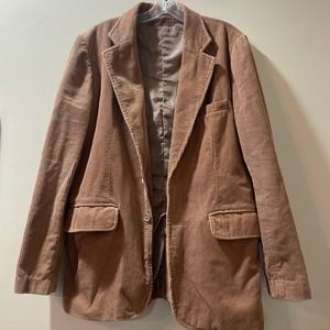 Machine Mens Sz M corduroy Blazer Jacket 100% Cotton